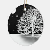 Stille Nachtverzierung Keramik Ornament (Links)