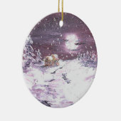 Stille Nachtweihnachtsverzierung Keramikornament (Rechts)