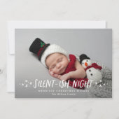 Stille Night Stars Volles Foto Weihnachten (Vorderseite)