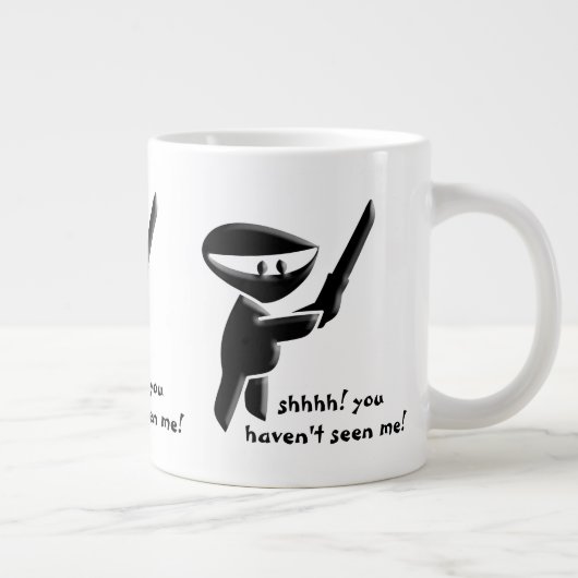 Stille Ninja-Mörder, bewaffnet und gefährlich Jumbo-Tasse (Rechts)