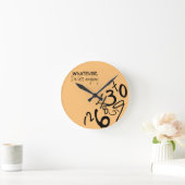 Stille Nummer Runde Wanduhr (Zuhause)