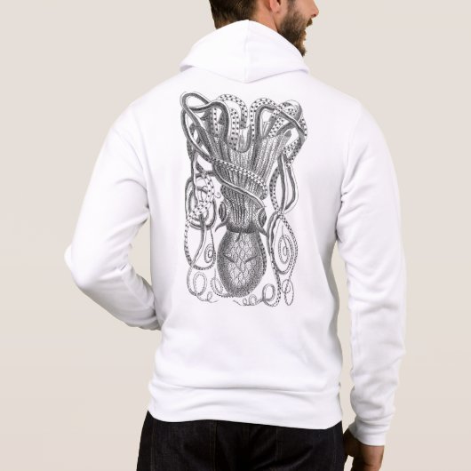 Stille Octopus Dance Designer Herren Bella Hoodie (Rückseite)