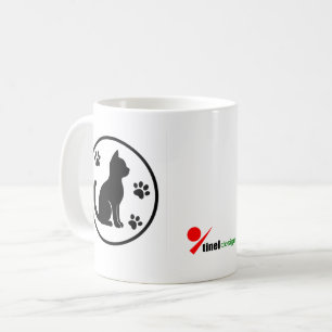 Stille Pfoten – Minimale Katzen-Silhouette Kaffeetasse