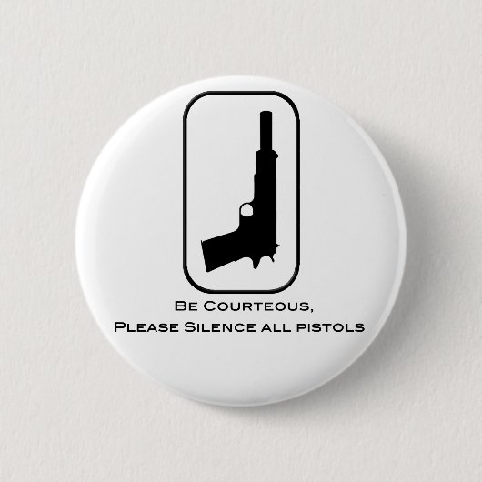 Stille Pistole Button (Vorderseite)