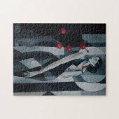 Stille Pulse Art Deco Frau Puzzle (Horizontal)