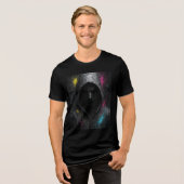 Stille Rebellen - Mächtiger, dunkelhäutiger T - Sh Tri-Blend Shirt (Vorderseite voll)