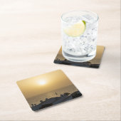 Stille Rechteckiger Pappuntersetzer (Vor Ort)