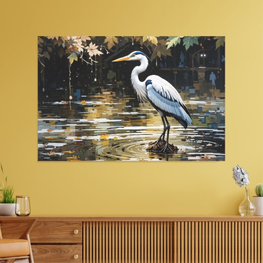 Stille Reflexion Leinwanddruck (Insitu (Wohnzimmer))