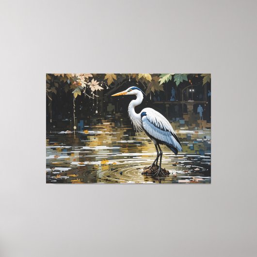 Stille Reflexion Leinwanddruck (Vorderseite)