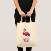 Stille rosa Flamingo Stehend ruhig Tragetasche (Vorderseite (Produkt))