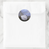 Stille Runder Aufkleber (Tasche)