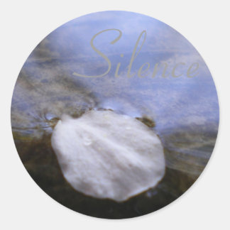 Stille Runder Aufkleber