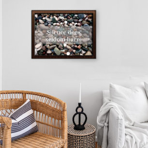 Stille schadet motivierend Plakaten selten Poster