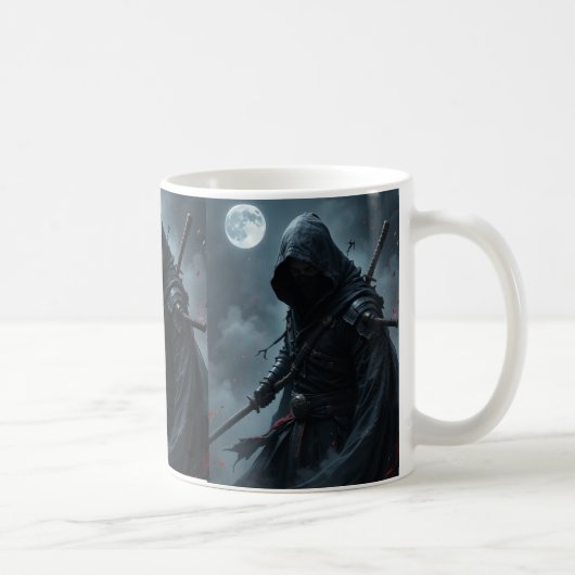 Stille Schatten - Zazzeln des Ninja Assassin Kaffeetasse (Rechts)