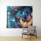 Stille Schlangen unter dem Mond Wandteppich (Beispiel (Horizontal))