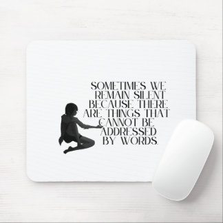 Stille Schmerzen - Minimalistisches Design für emo Mousepad