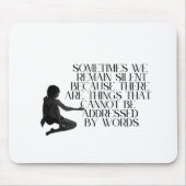 Stille Schmerzen - Minimalistisches Design für emo Mousepad (Vorne)