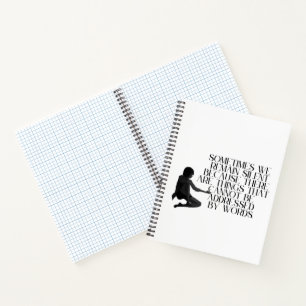 Stille Schmerzen - Minimalistisches Design für emo Notizblock