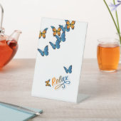 Stille Schmetterlinge - Inspirier und Entspannung Sockelschild (In SItu)