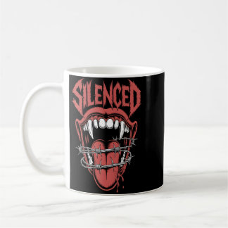 Stille-Schrei-Mund-Illustration Kaffeetasse