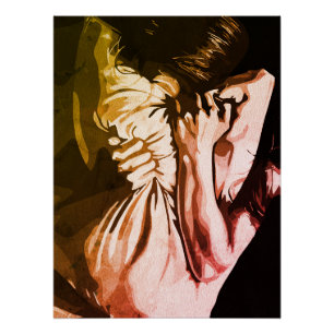 Stille Schreie - Ausdruck innerer Unruhen Poster