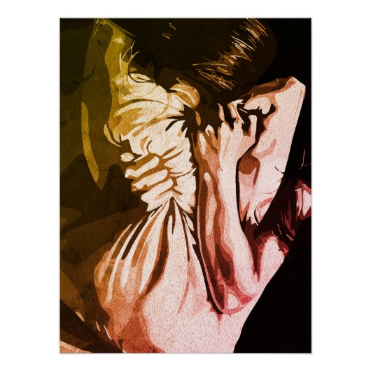 Stille Schreie - Ausdruck innerer Unruhen Poster (Vorderseite)