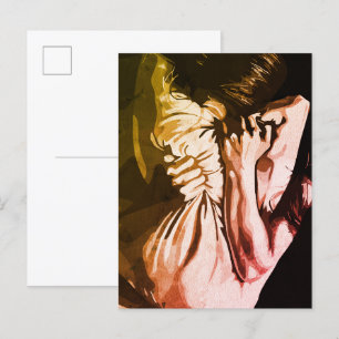 Stille Schreie - Ausdruck innerer Unruhen Postkarte