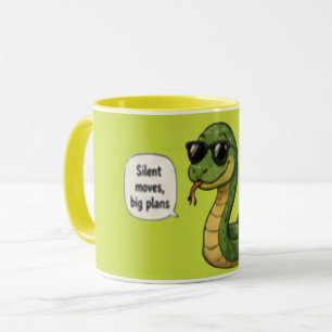 Stille Schritte, Große Pläne Motivationszitat Tasse