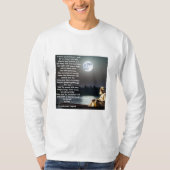Stille Schritte T - Shirt mit Gedicht von Rabindra (Vorderseite)