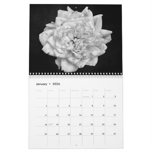Stille: Schwarz-Weiß-Foto-Kalender Kalender (Jan 2026)