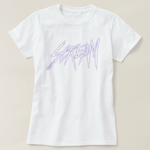 Stille Scream Halloween-Buchstaben schreiend T-Shirt