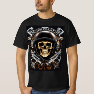 Stille Sensenmann Schädelknochen T-Shirt