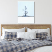 Stille Sentinel im Schnee Leinwanddruck (Insitu (Schlafzimmer))