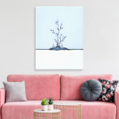 Stille Sentinel im Schnee Leinwanddruck (Insitu (Wohnzimmer))
