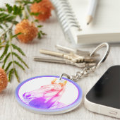 Stille Sicht (Regenbogen) Schlüsselanhänger (Vorderseite rechts)