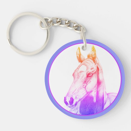 Stille Sicht (Regenbogen) Schlüsselanhänger (Vorderseite)