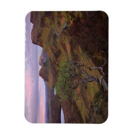 Stille Sonnenaufgangslandschaft auf dem Auge Magnet