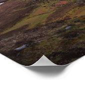 Stille Sonnenaufgangslandschaft auf dem Auge Poster (Ecke)