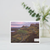 Stille Sonnenaufgangslandschaft auf dem Auge Postkarte (Stehend Vorderseite)