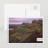 Stille Sonnenaufgangslandschaft auf dem Auge Postkarte (Vorne/Hinten)