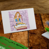 Stille Spirituosenschrift Inspiration Postkarte