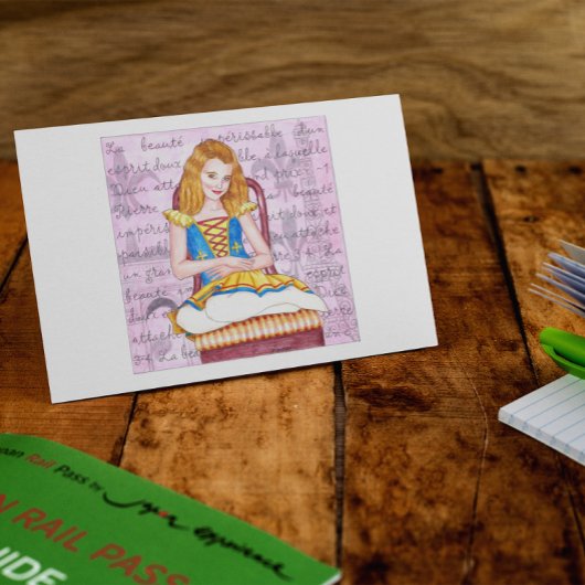 Stille Spirituosenschrift Inspiration Postkarte