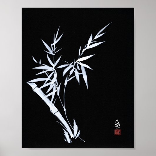 Stille Stärke Bambus Poster (Vorne)