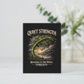 Stille Stärke Postkarte (Stehend Vorderseite)