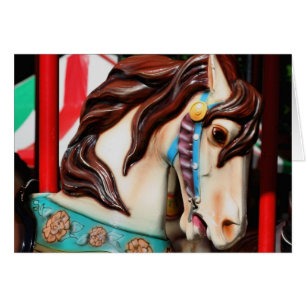 Stille Steed-Karussell-Pferdekarte