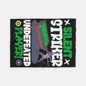 Stille Streiker - Billard und Katze Fleecedecke (Vorderseite (Horizontal))