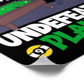 Stille Streiker - Billard und Katze Poster (Ecke)