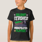 Stille Streiker - Billard und Katze T-Shirt (Vorderseite)