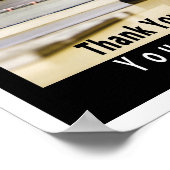 Stille Studienzone Akademische Bibliothek Poster (Ecke)