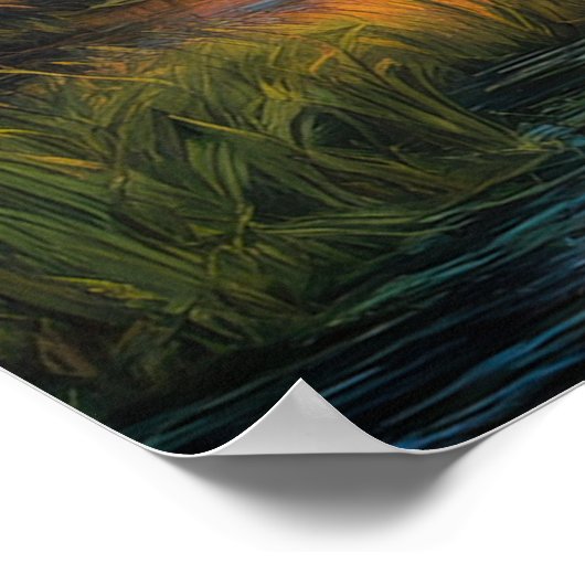 Stille Sumpflaute Poster (Ecke)